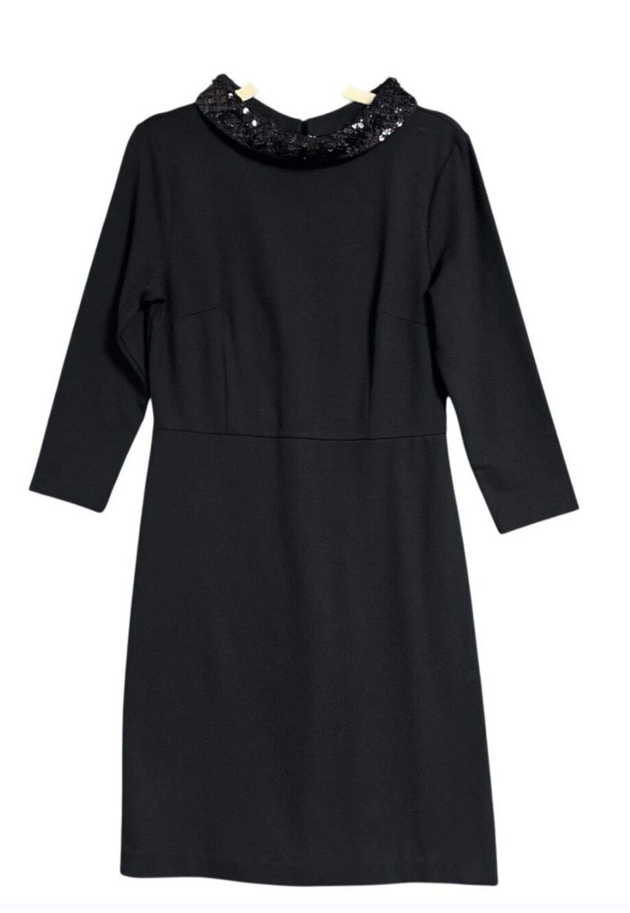 Talbots Sequin Detail Mock Neck Ponte Dress Sz. 12 Occasion Event